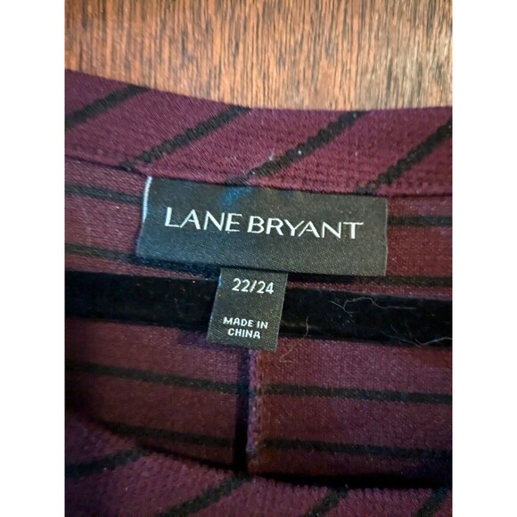 Lane Bryant 22/24 Striped Half Sleeve Dress - Picture 5 of 7